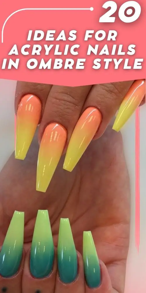 Get the Perfect Look: Short and Long Ombre Acrylic Nails Ideas - Cute Design