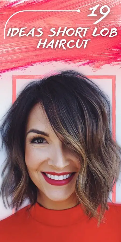 Exuding Youthful Allure: Short Lob Haircut with Bangs, Perfectly Styled for the Modern Woman