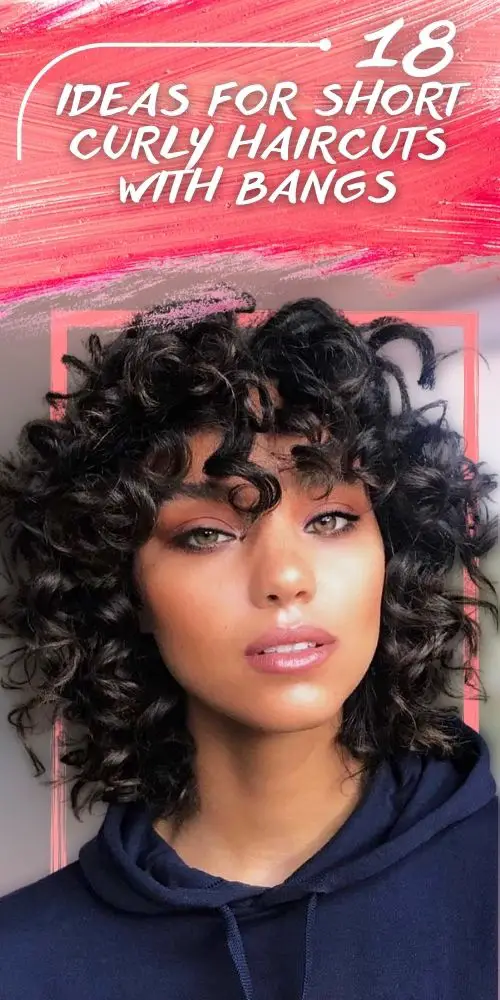 18 Ideas Short Curly Hair With Bangs