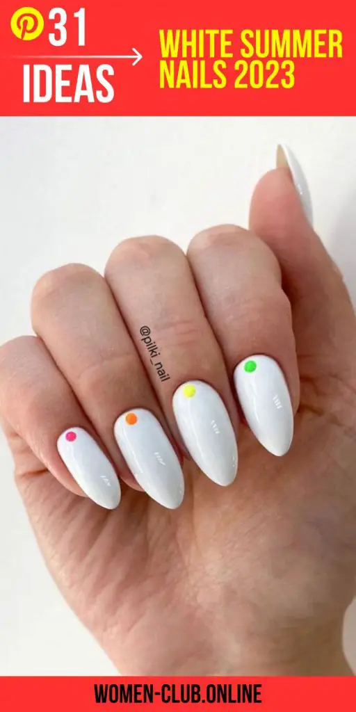 White Summer Nails 2023: The Latest Trends and Tips - 31 Ideas