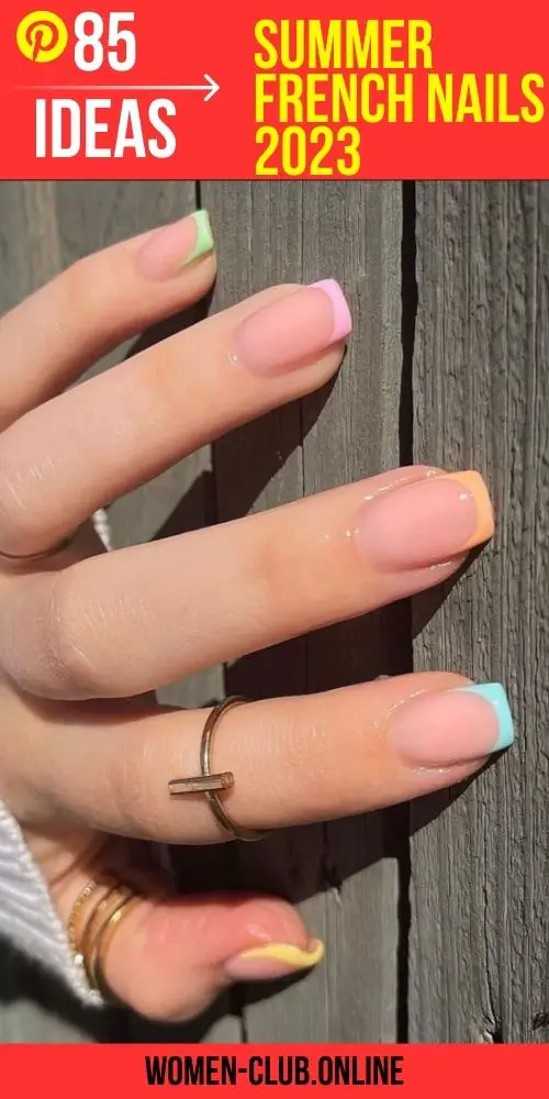 Summer French Nails 2023: Classic and Chic Designs for a Sophisticated Season 85 Ideas