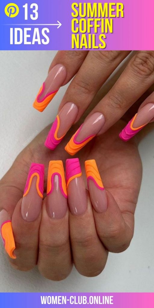 Summer Coffin Nails 2023 13 nápadů: Průvodce nejžhavějšími trendy v oblasti nehtů