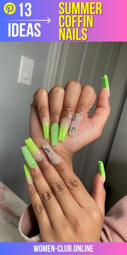 Summer Coffin Nails 2023 13 Ideas: A Guide to the Hottest Nail Trends