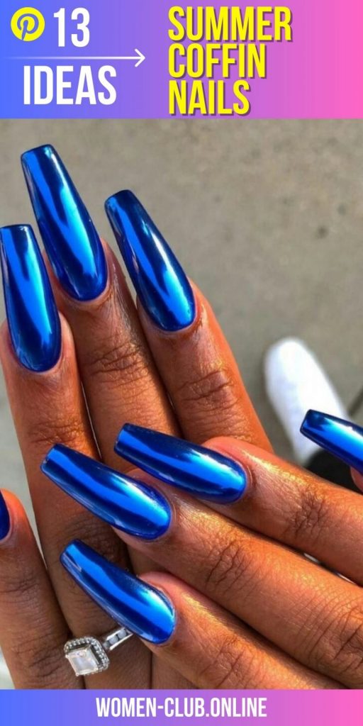 Summer Coffin Nails 2023 13 Ideas: A Guide to the Hottest Nail Trends