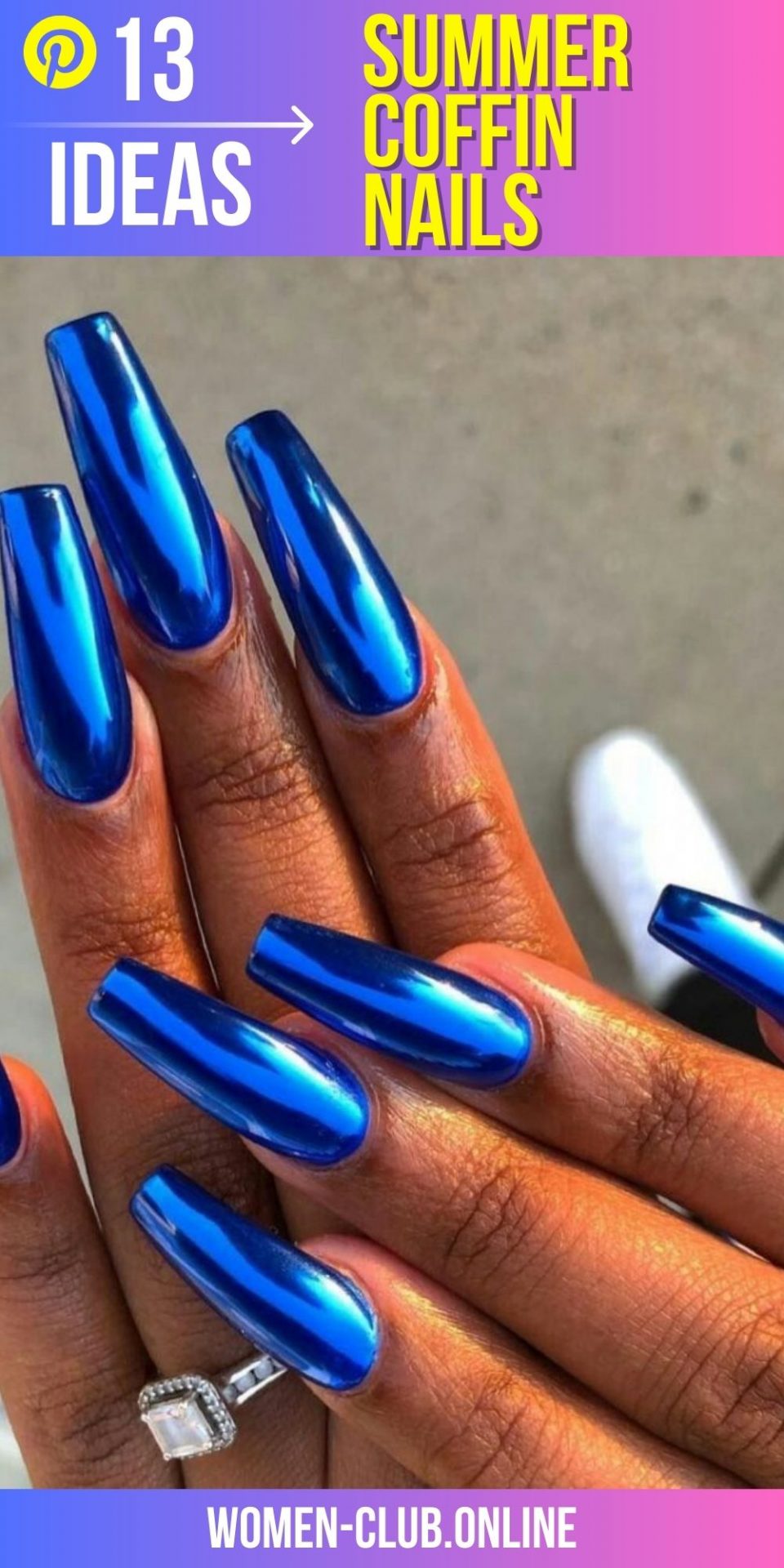 Summer Coffin Nails 2023 13 Ideas A Guide to the Hottest Nail Trends