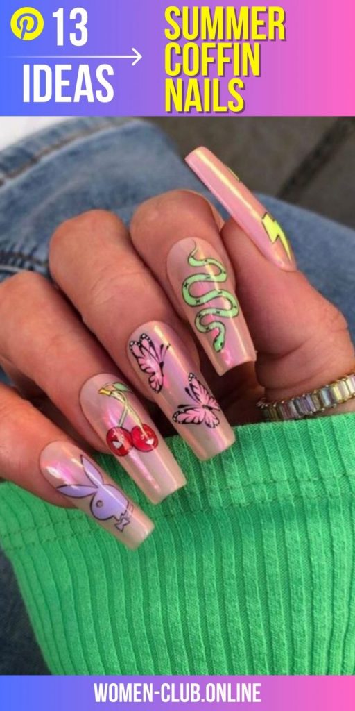 Summer Coffin Nails 2023 13 Ideas: A Guide to the Hottest Nail Trends