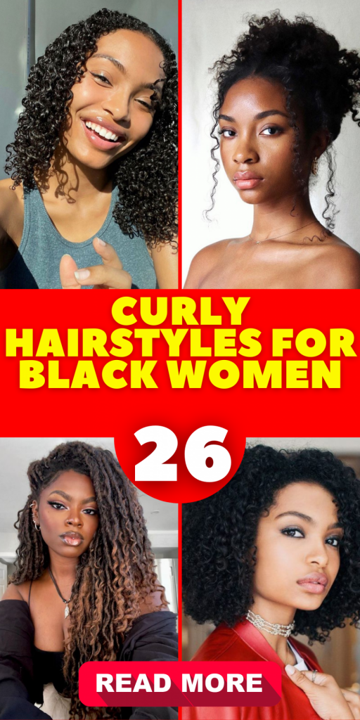 Short and Long Curly Hairstyles for Black Women: Cute Short Haircuts with Side Part