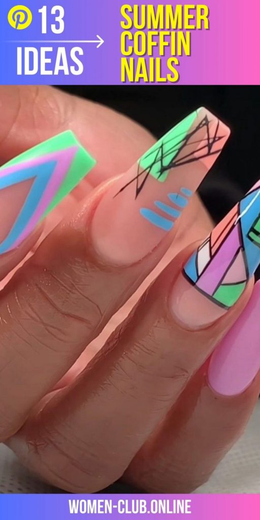 Summer Coffin Nails 2023 13 nápadů: Průvodce nejžhavějšími trendy v oblasti nehtů