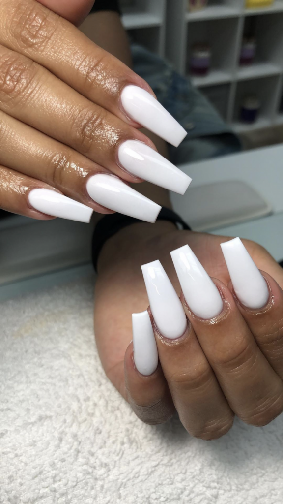 Elevating Elegance: Milky White Nails on Dark Skin - A Fresh Take on Classic Chic