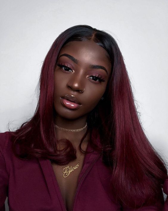 Ombre Hair Color on Dark Skin Women 18 Ideas