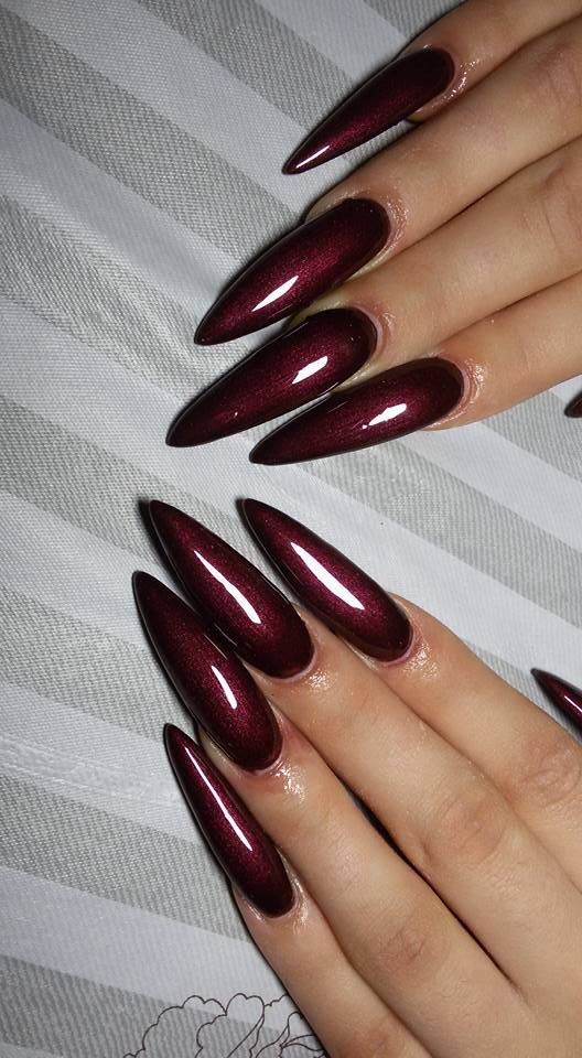 Dark Cherry Red Nails 24 Ideas: Add a Touch of Glamour to Your Style