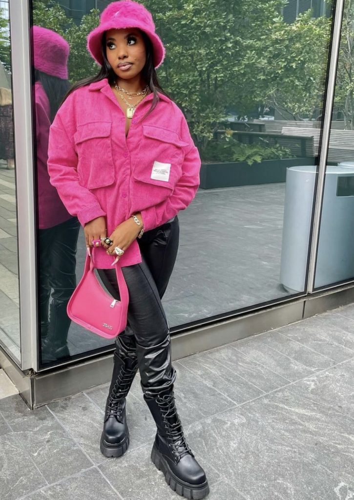 Pink Outfits for Black Women: Streetwear 16 Ideas