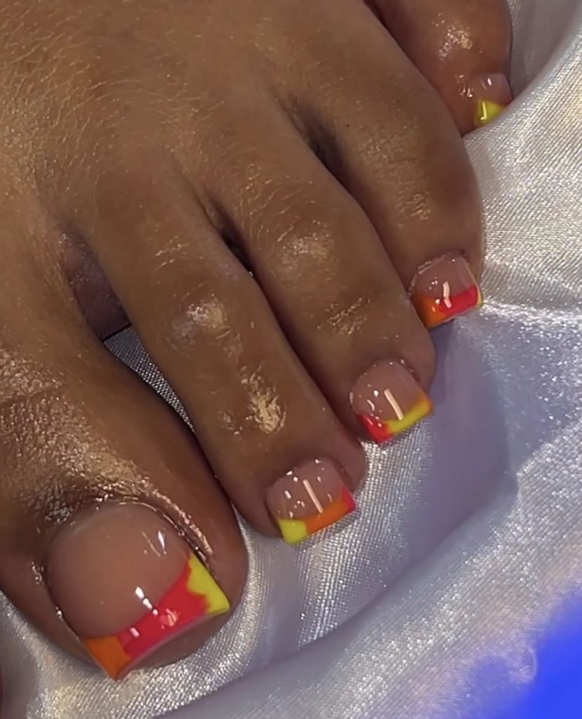 Fall Color Toe Nails Black Women 2023 15 Ideas