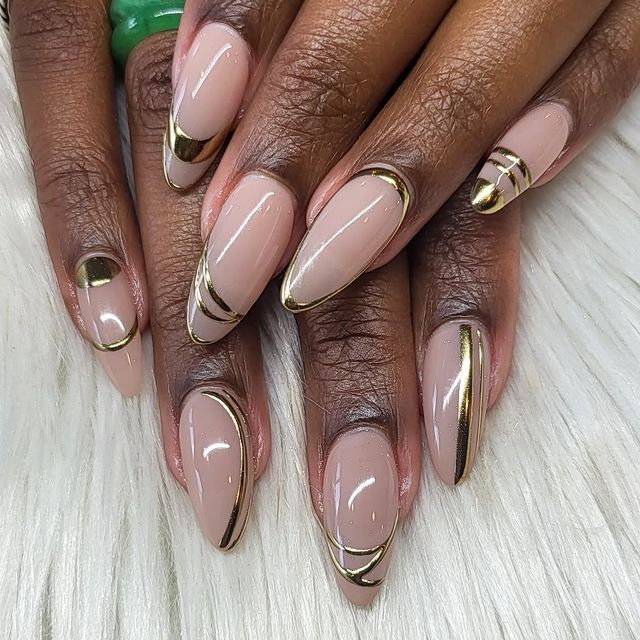 Classy & Stylish: How to Flaunt Pink Almond Nails on Dark Skin