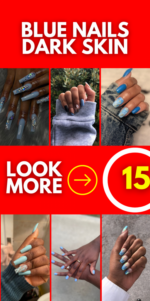 Uniquely Fresh Look with Light Blue Nail Art Ideas: The Perfect Shade for Dark Skin Tones