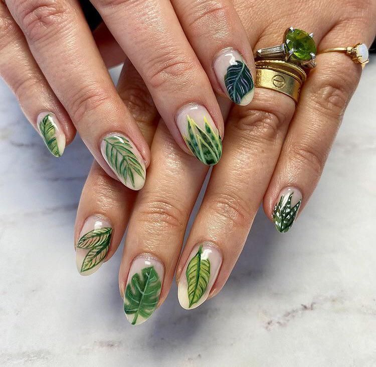 Green Fall Nail 2023 16 Ideas: Embrace Nature's Colors in Your Nail Art