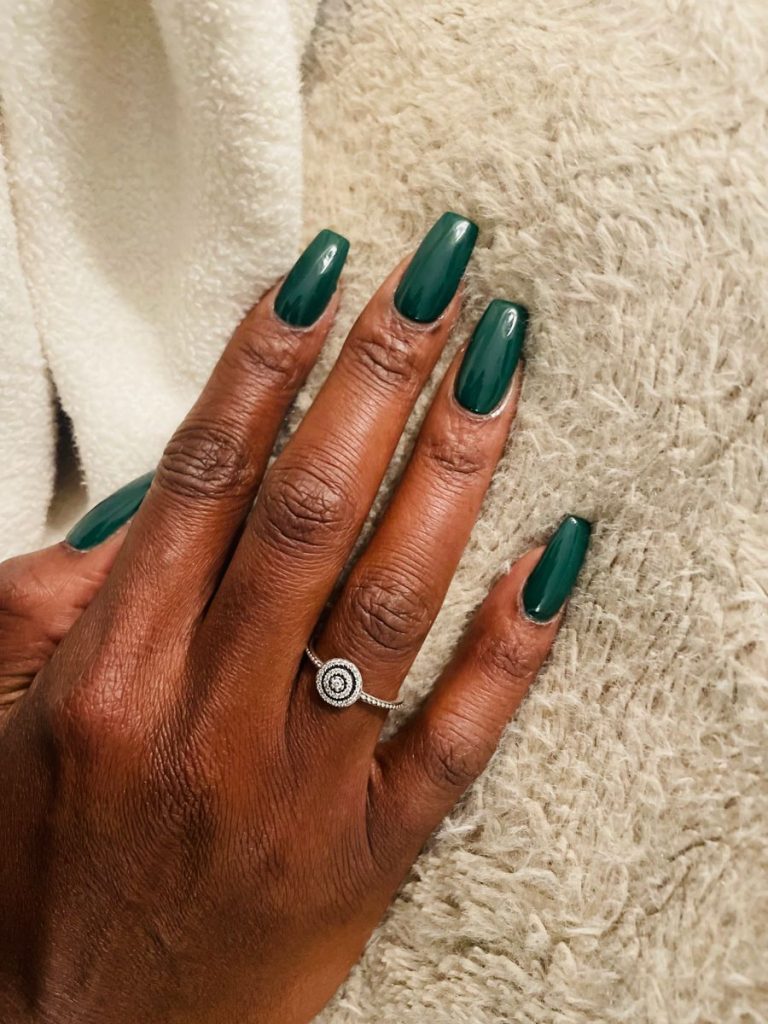 Cool and Calm: Mint Green Nail Designs for Dark Skin Enthusiasts