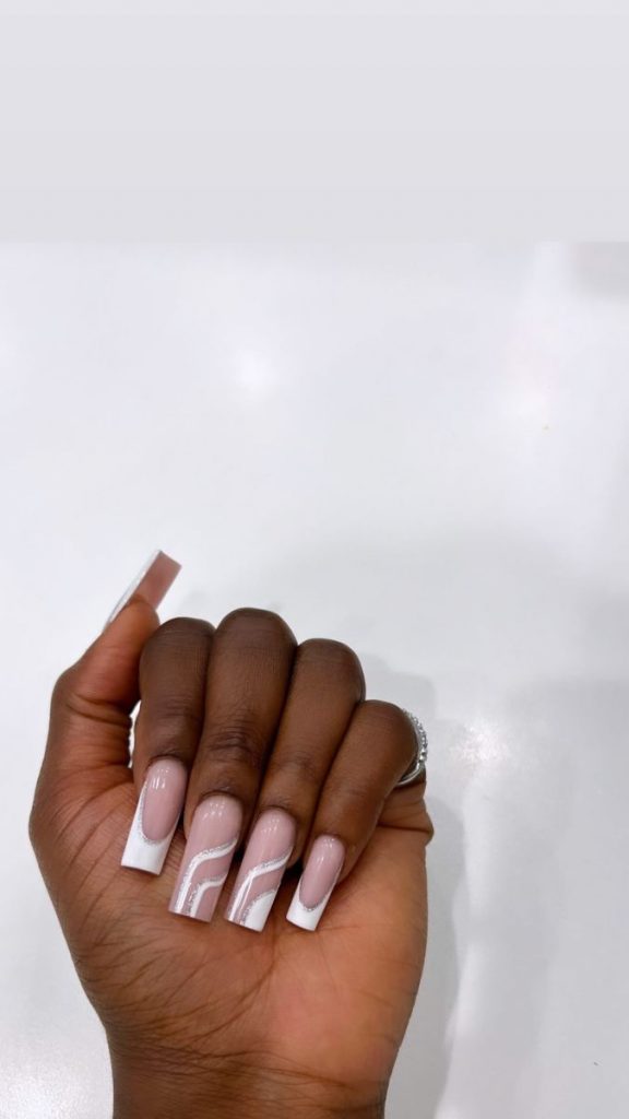 Exceptional French Tip Nails Design Ideas for Dark Skin Tone ...