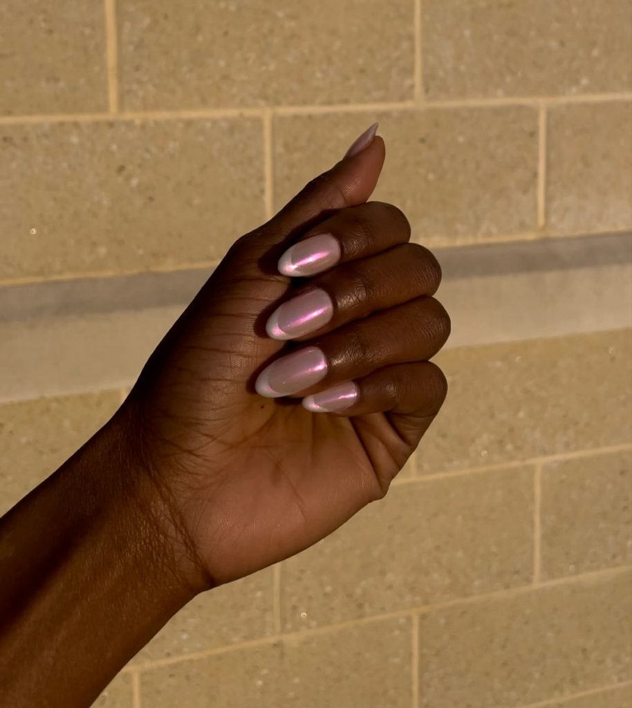 Classy & Stylish: How to Flaunt Pink Almond Nails on Dark Skin