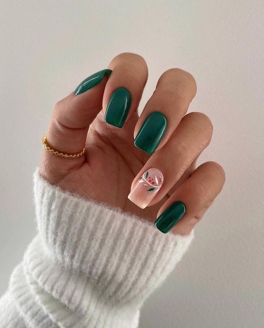 Autumn Inspiration: Cute and Simple Fall Nail Art Designs Featuring Leaves