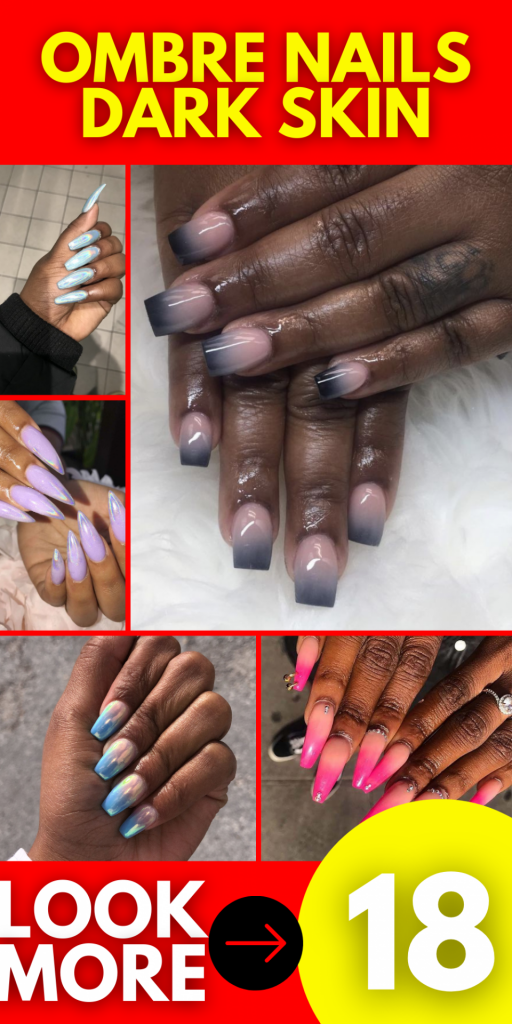 Nádherný Ombre Nail Designs: Detailní pohled pro jedince s tmavou pletí