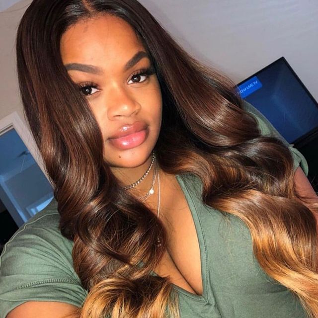 Ombre Hair Color on Dark Skin Women 18 Ideas