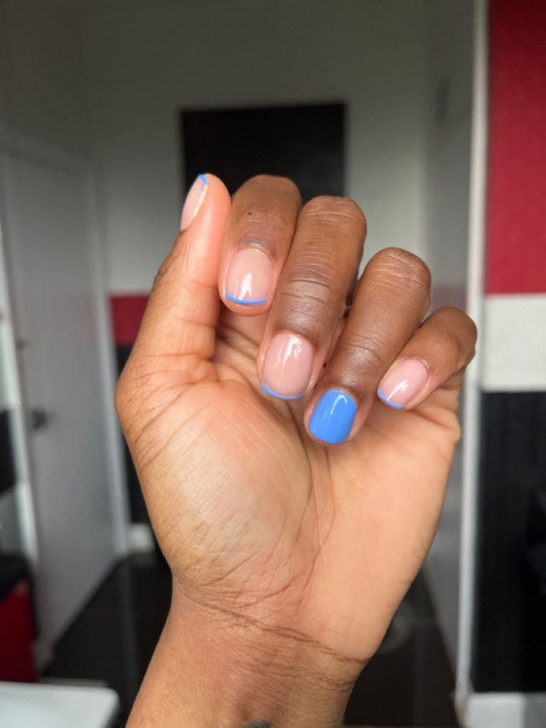 Uniquely Fresh Look with Light Blue Nail Art Ideas: The Perfect Shade for Dark Skin Tones