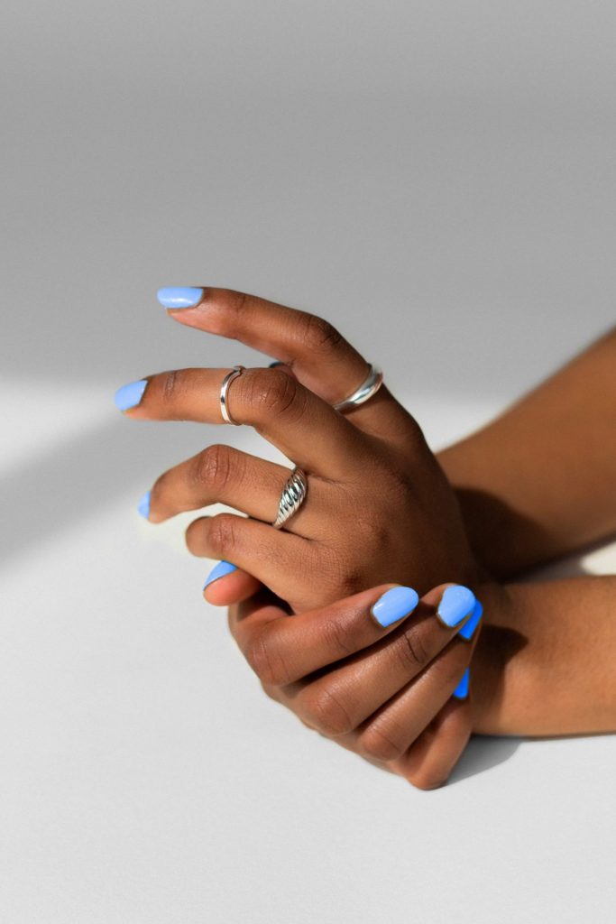 Uniquely Fresh Look with Light Blue Nail Art Ideas: The Perfect Shade for Dark Skin Tones