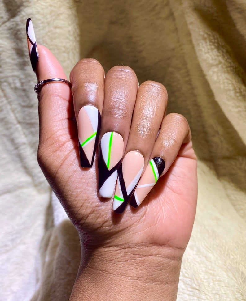 Cool and Calm: Mint Green Nail Designs for Dark Skin Enthusiasts