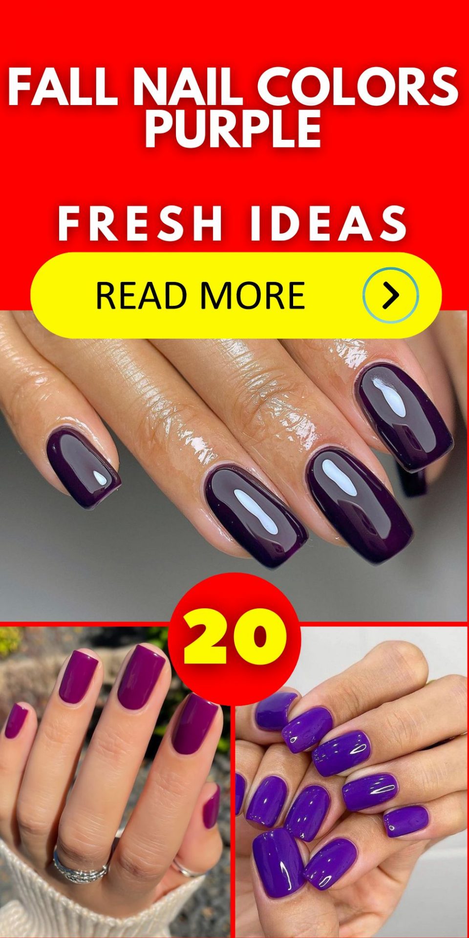 Fall Nail Colors Captivating Purple 20 Ideas To Elevate Your Style