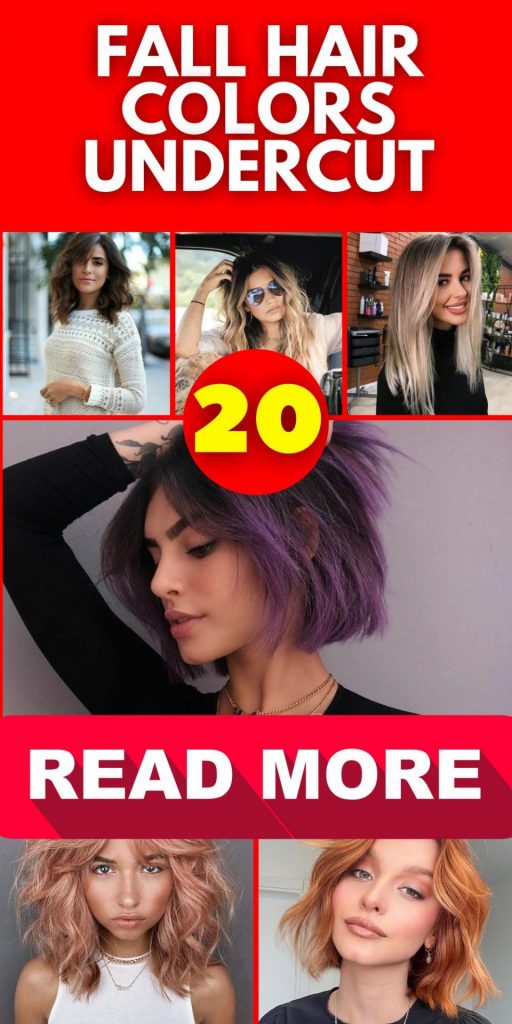 Fall Hair Colors Undercut 20 Ideas: Embrace the Season with Style