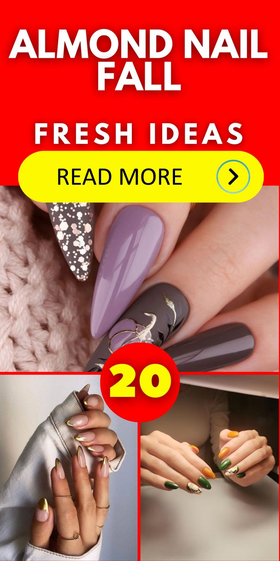 Almond Nail Fall 20 Ideas: Embrace the Season with Stunning Nail Designs - Fall Update Ideas