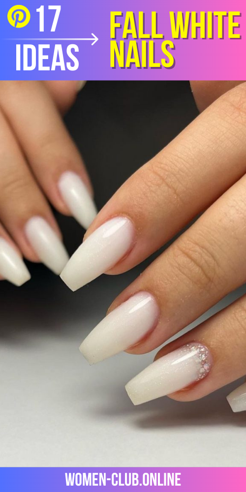 Milky Way: Fall White Nails 2023 - Creamy Nail Colors and Designs