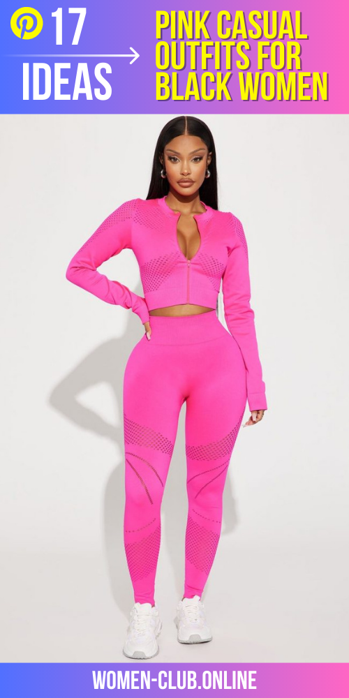 Pink Casual Outfits for Black Women 17 Ideas