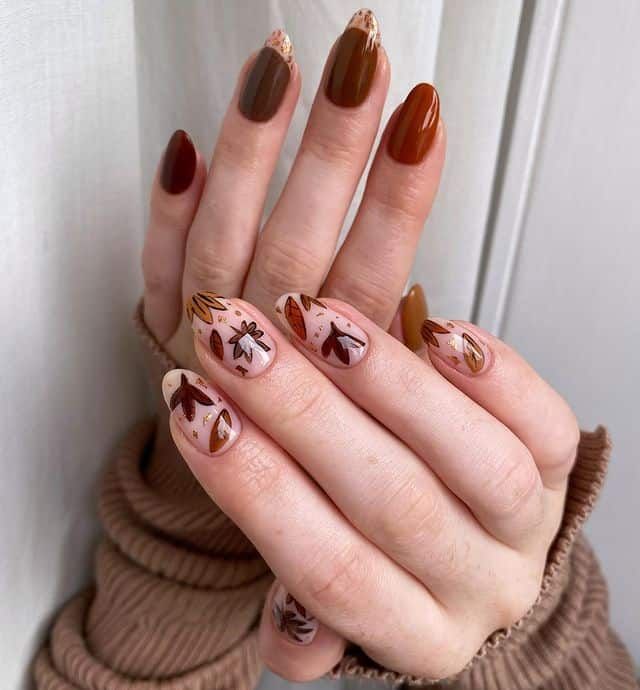 Almond Nail Fall 20 Ideas: Embrace the Season with Stunning Nail Designs