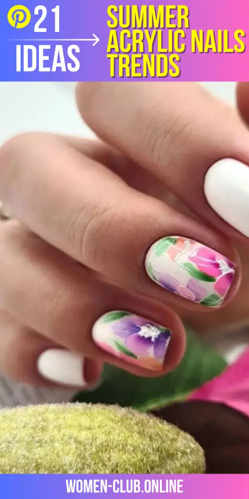 Discover Summer 2023 Acrylic Nails Trends: From Short Square Designs to Bright Color Inspirations