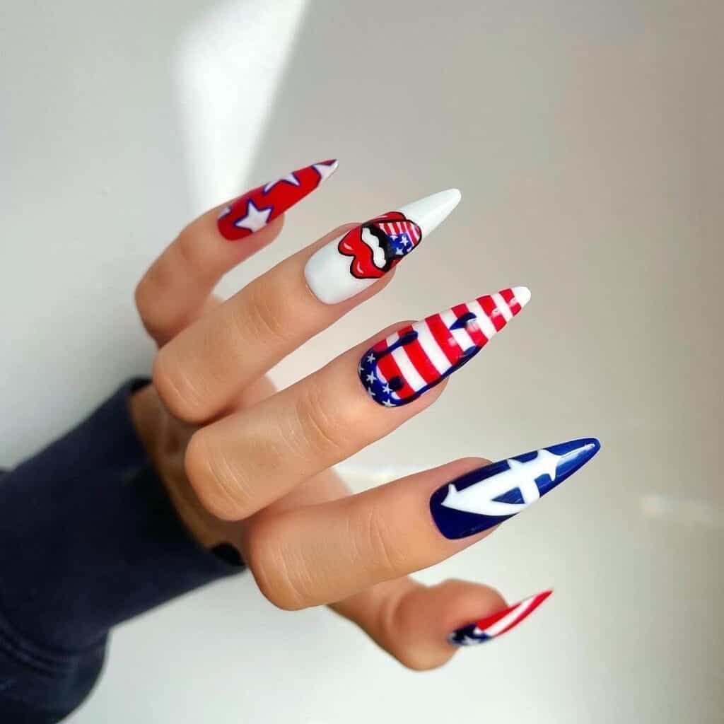 Nail 15 Ideas: 4th of July Celebrations