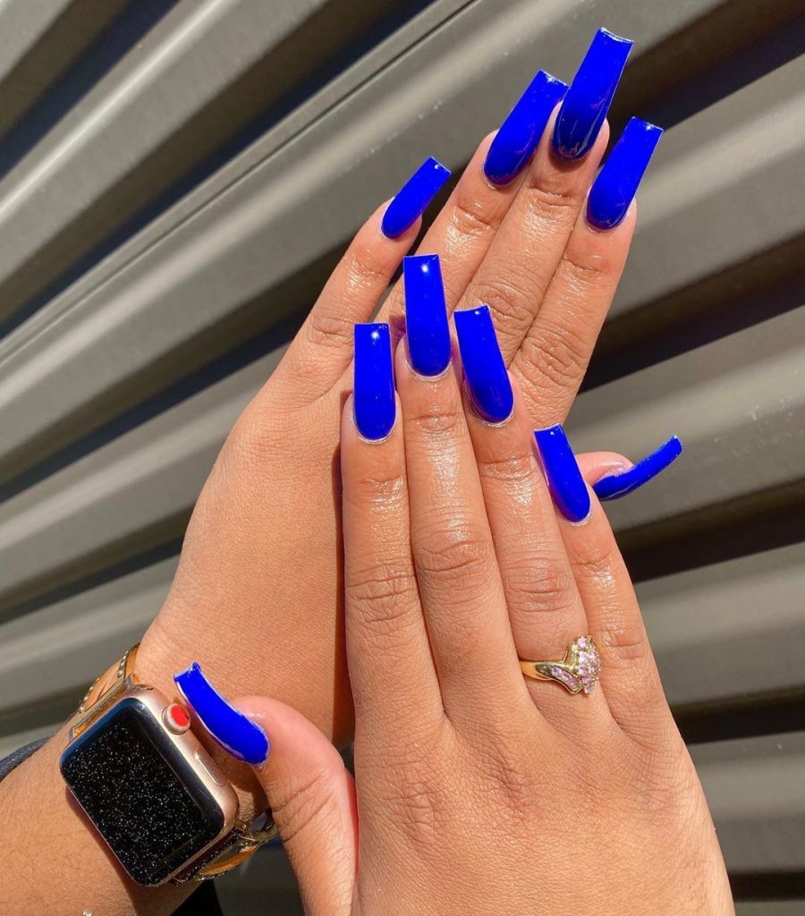 Blue Nails Acrylic 15 Ideas: Embracing Elegance and Versatility