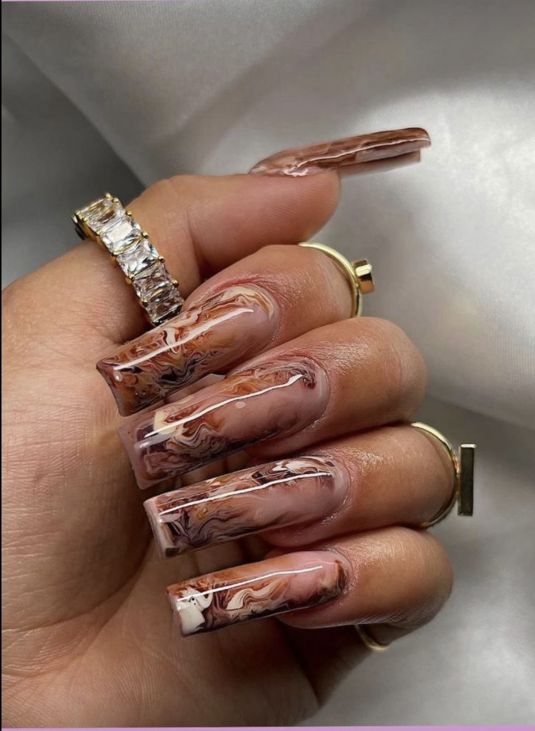 Brown Nails Acrylic 18 Ideas: Elevate Your Style with Stunning Nail Designs