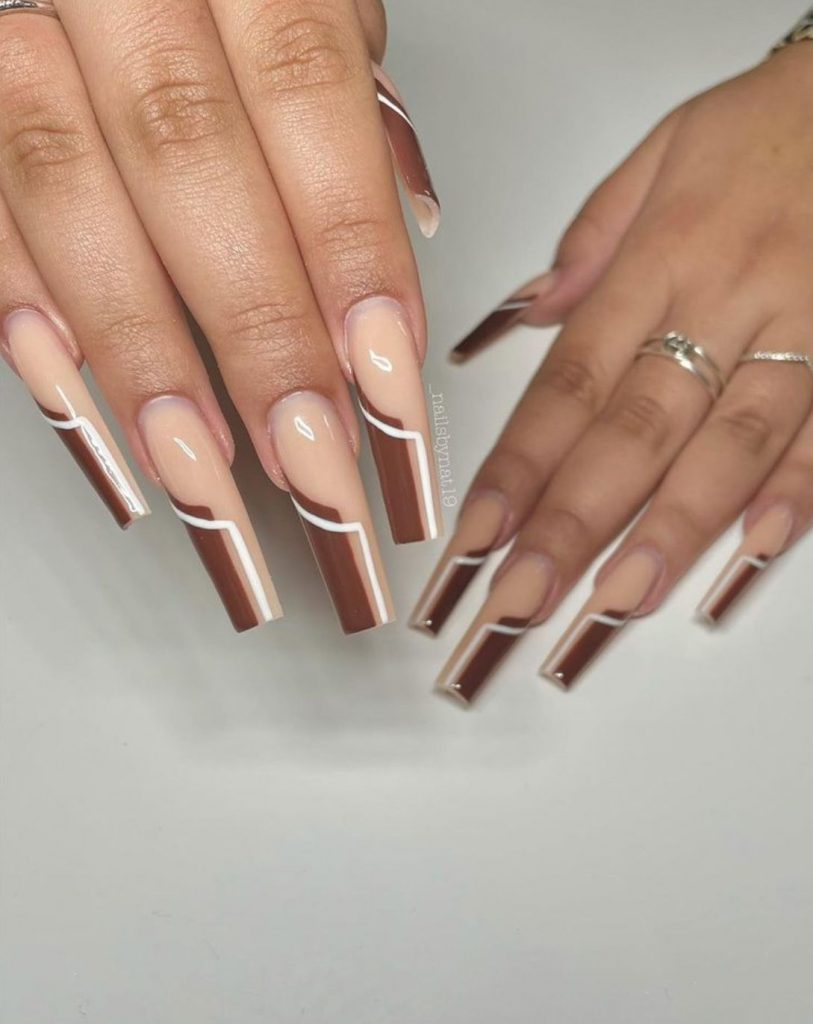 Brown Nails Acrylic 18 Ideas: Elevate Your Style with Stunning Nail Designs