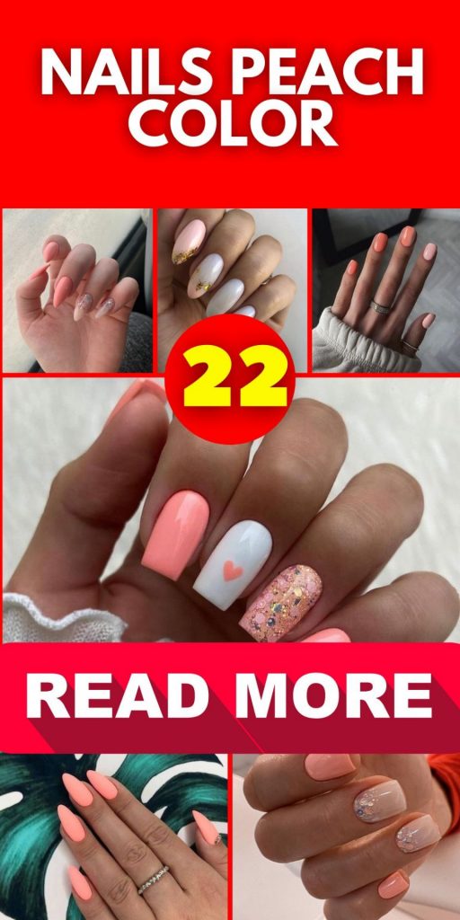 Nails Broskvová barva 22 nápadů: Přijměte eleganci a teplo