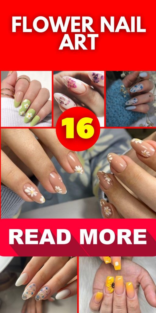 Flower Nail Art 16 Ideas: Blooming Trends for Creative Nail Enthusiasts