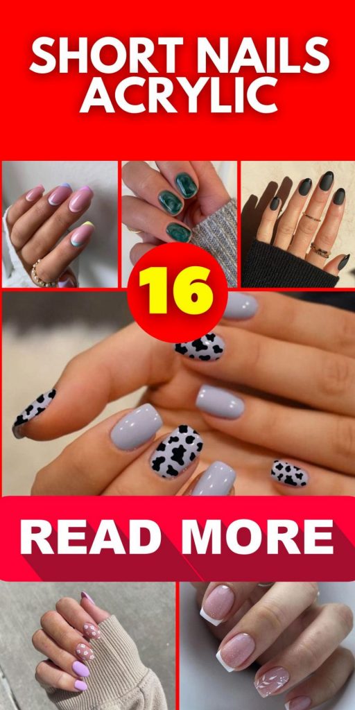 Short Nails Acrylic 16 Ideas: Embrace Elegance with Stylish and Chic Nail Designs