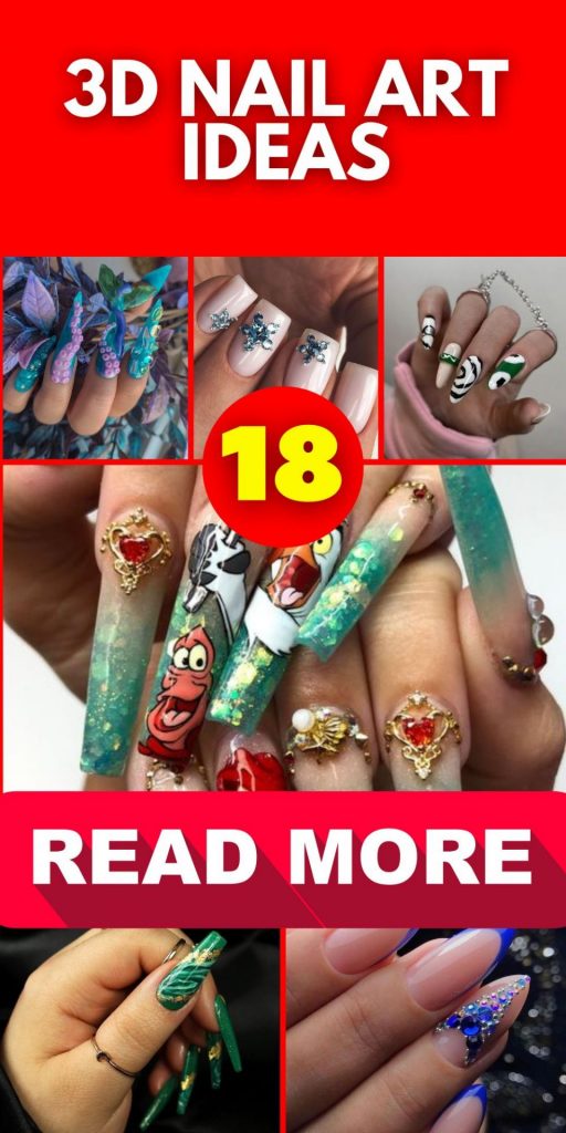 3D Nail Art 18 nápadů: Pozvedněte svou hru na nehty pomocí kreativních návrhů