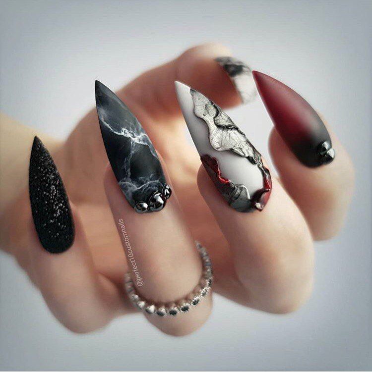 Black Nails Acrylic 20 Ideas: Embrace the Bold and Elegant Look