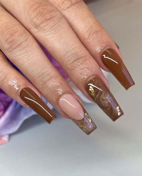 Brown Nails Acrylic 18 Ideas: Elevate Your Style with Stunning Nail Designs