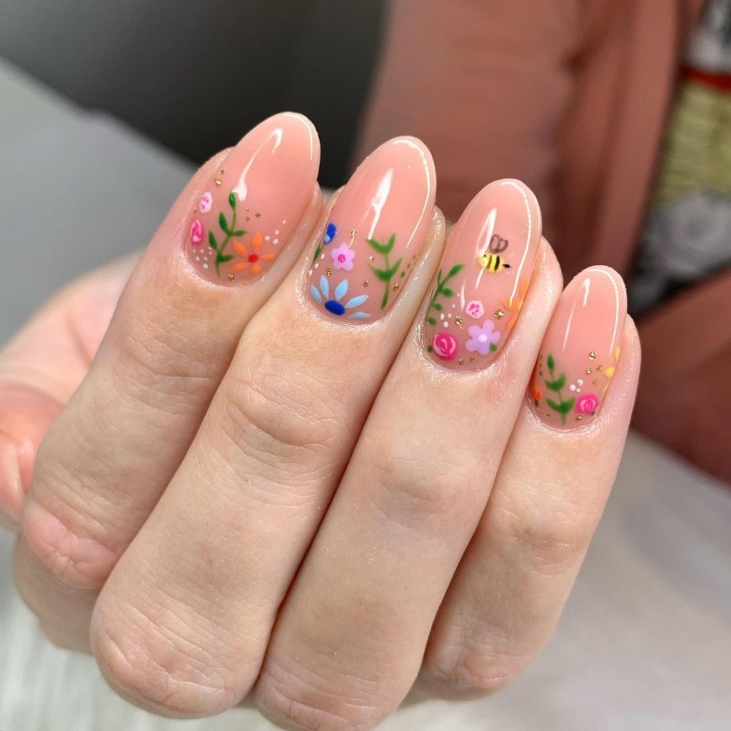 Flower Nail Art 16 Ideas: Blooming Trends for Creative Nail Enthusiasts