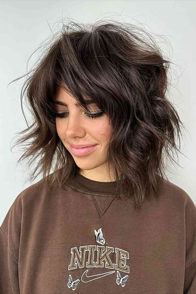 Choppy Lob Haircuts 16 nápadů: Přijměte trendy a hravý vzhled