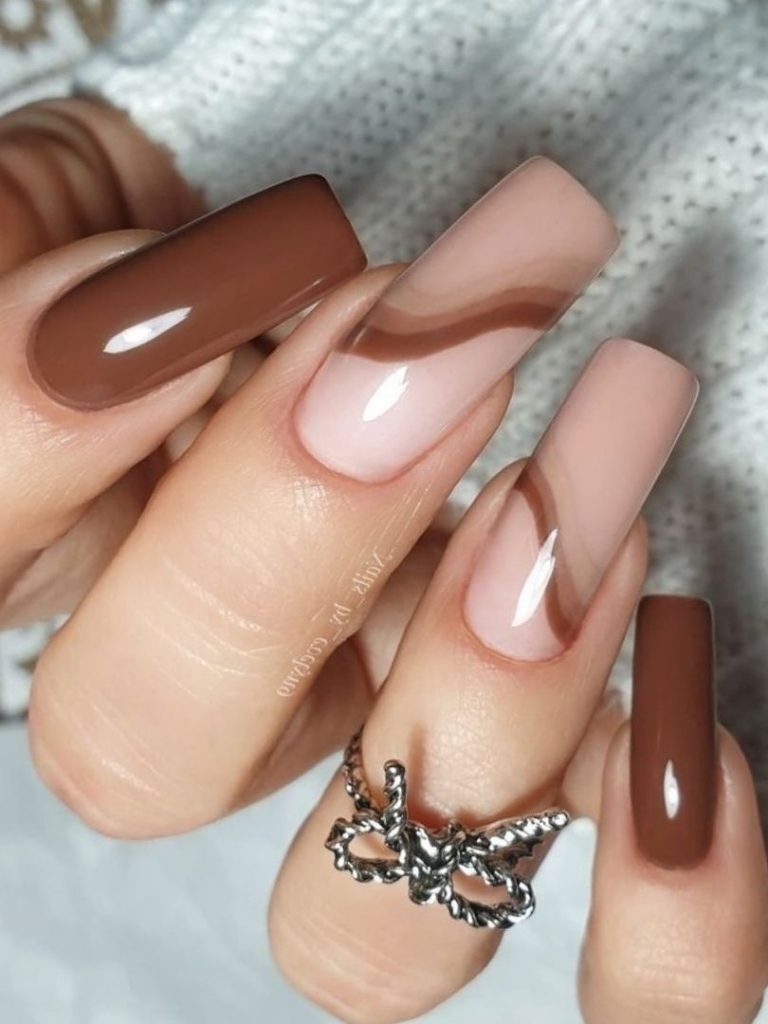 Brown Nails Acrylic 18 Ideas: Elevate Your Style with Stunning Nail Designs