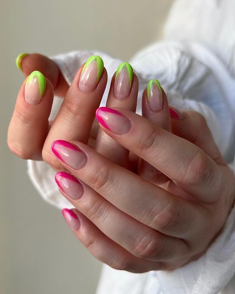 Pink and Green Nails 18 Ideas: A Playful and Chic Combination